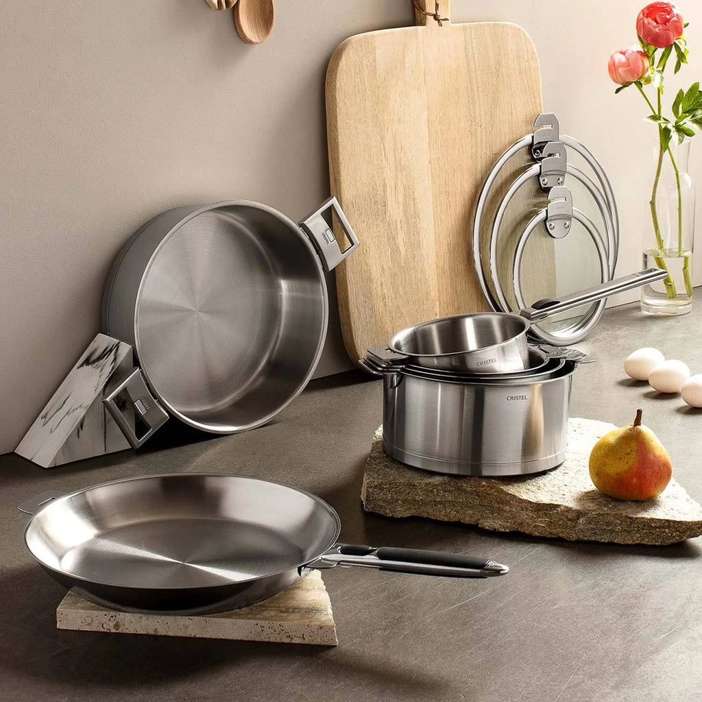 Stainless Steel 5.5 Quart Stewpan with Glass Lid U438529