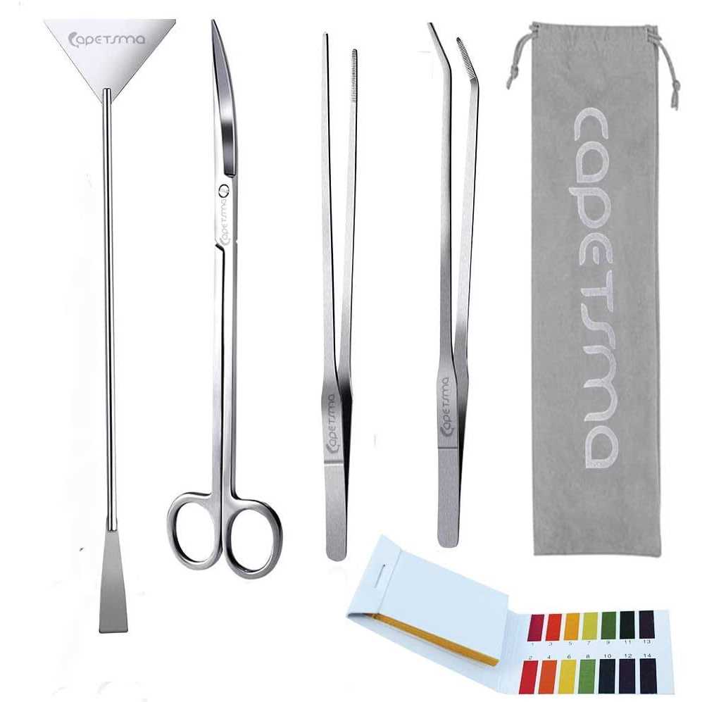 Long Stainless Steel Aquarium Plant Tools Set F95678