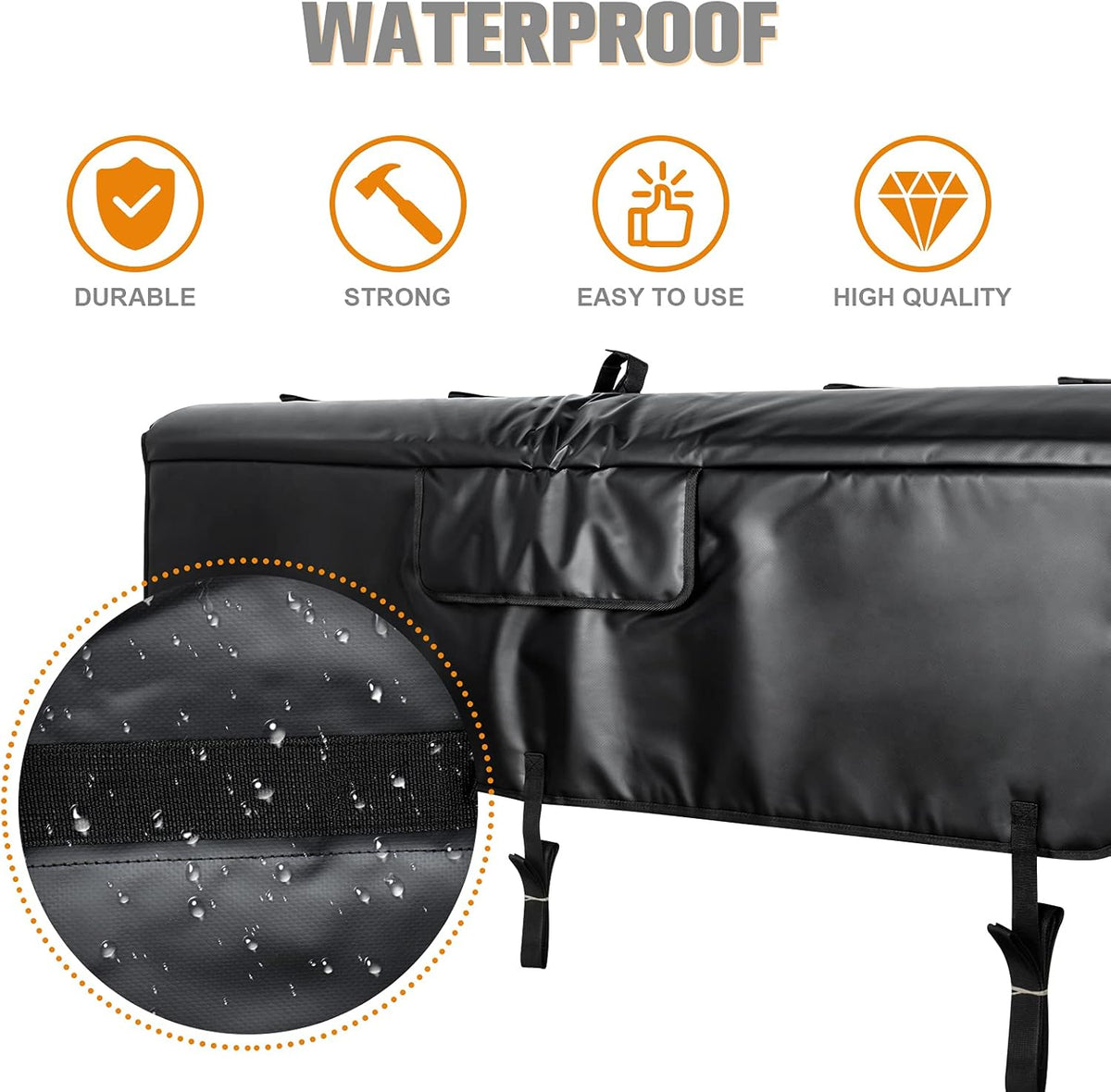 Tailgate Pad for Pickup Truck Bike Rack up to 5 Bikes Y79330