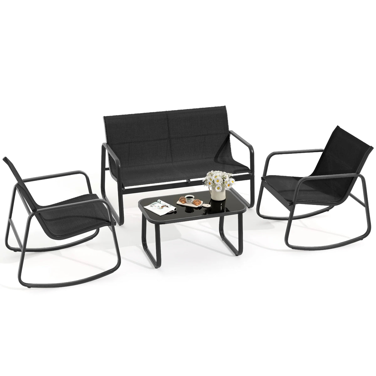 4-Piece Outdoor Patio Bistro Furniture Set K537