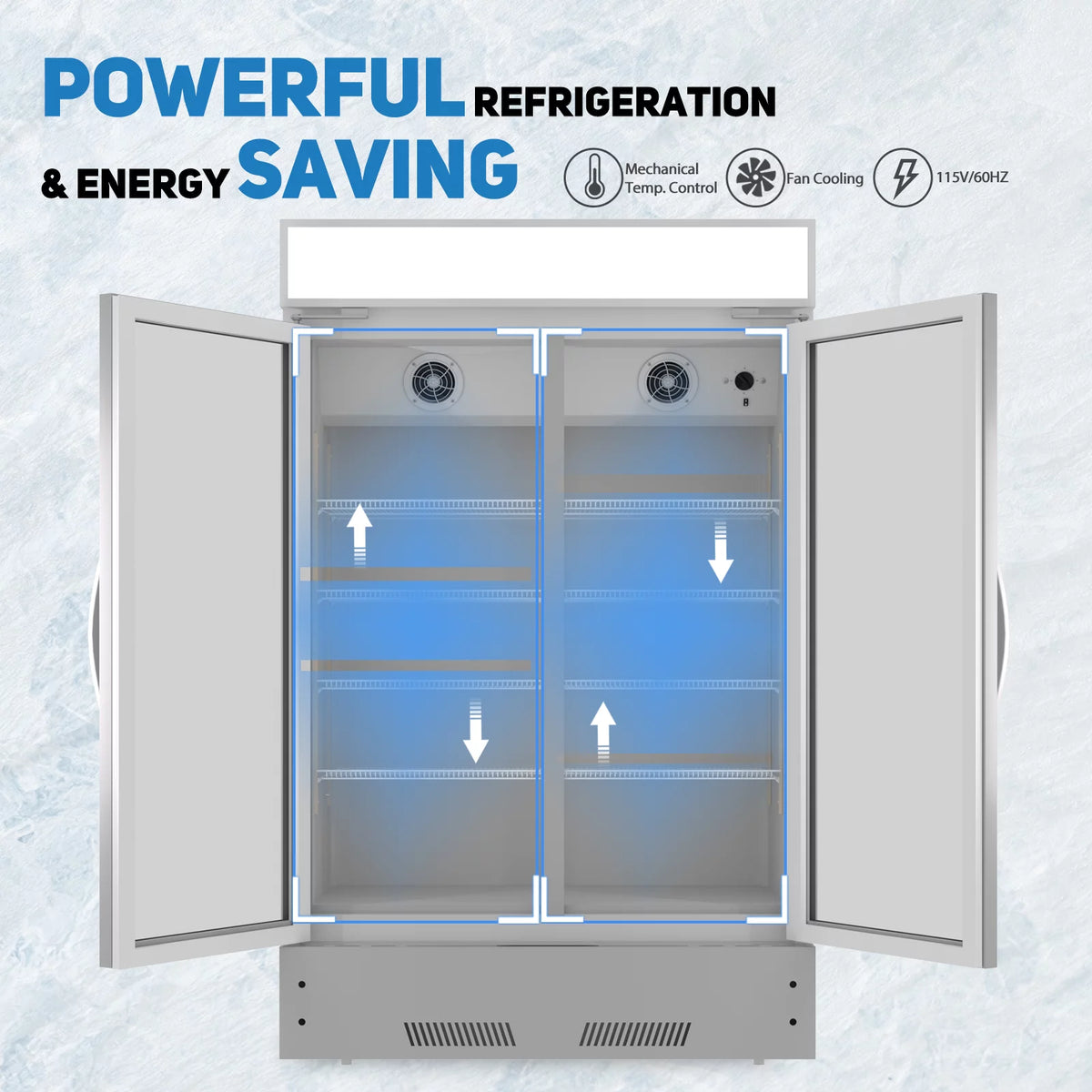 38" Glass Door Merchandiser Refrigerator P75602