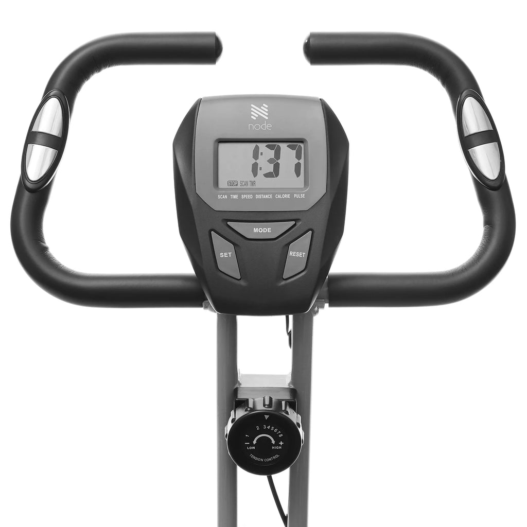 Folding Upright Stationary Exercise Bike with Magnetic Resistance S411609