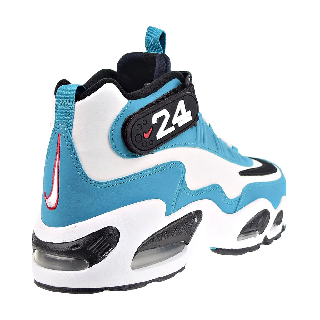 Aqua Marine Black White Men's Shoes A16861