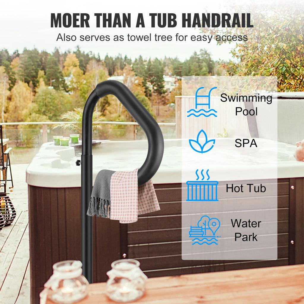 Hot Tub Handrail 360 Rotatable Adjustable Height K279228