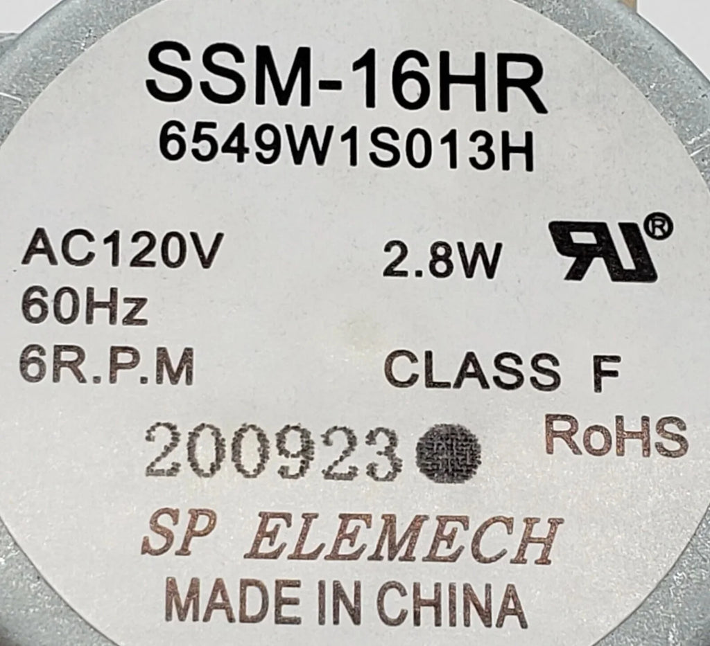 Microwave Turntable Motor W1194