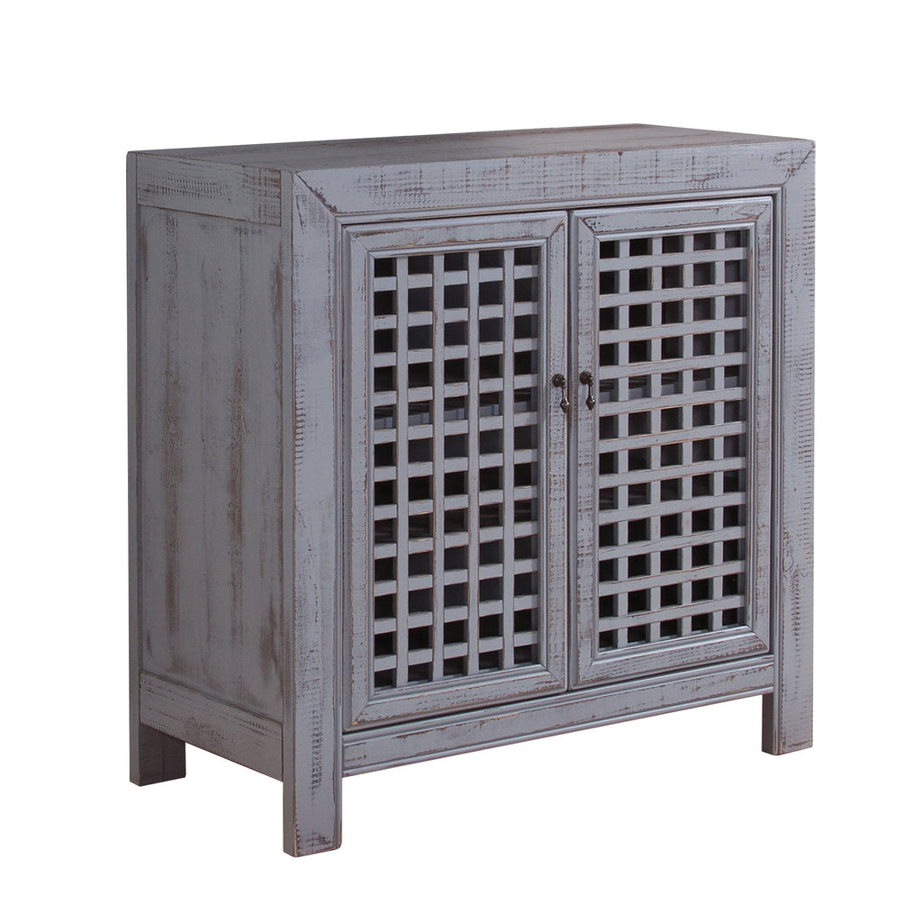 Distressed Gray Accent Cabinet P271954