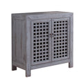 Distressed Gray Accent Cabinet P271954
