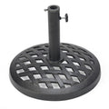 Black Cast Iron Umbrella Base X4696