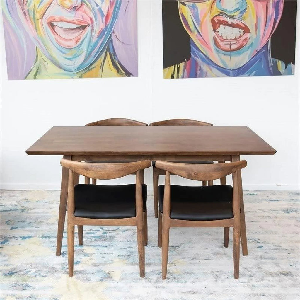 47 Inch Brown Walnut Dining Table N28084