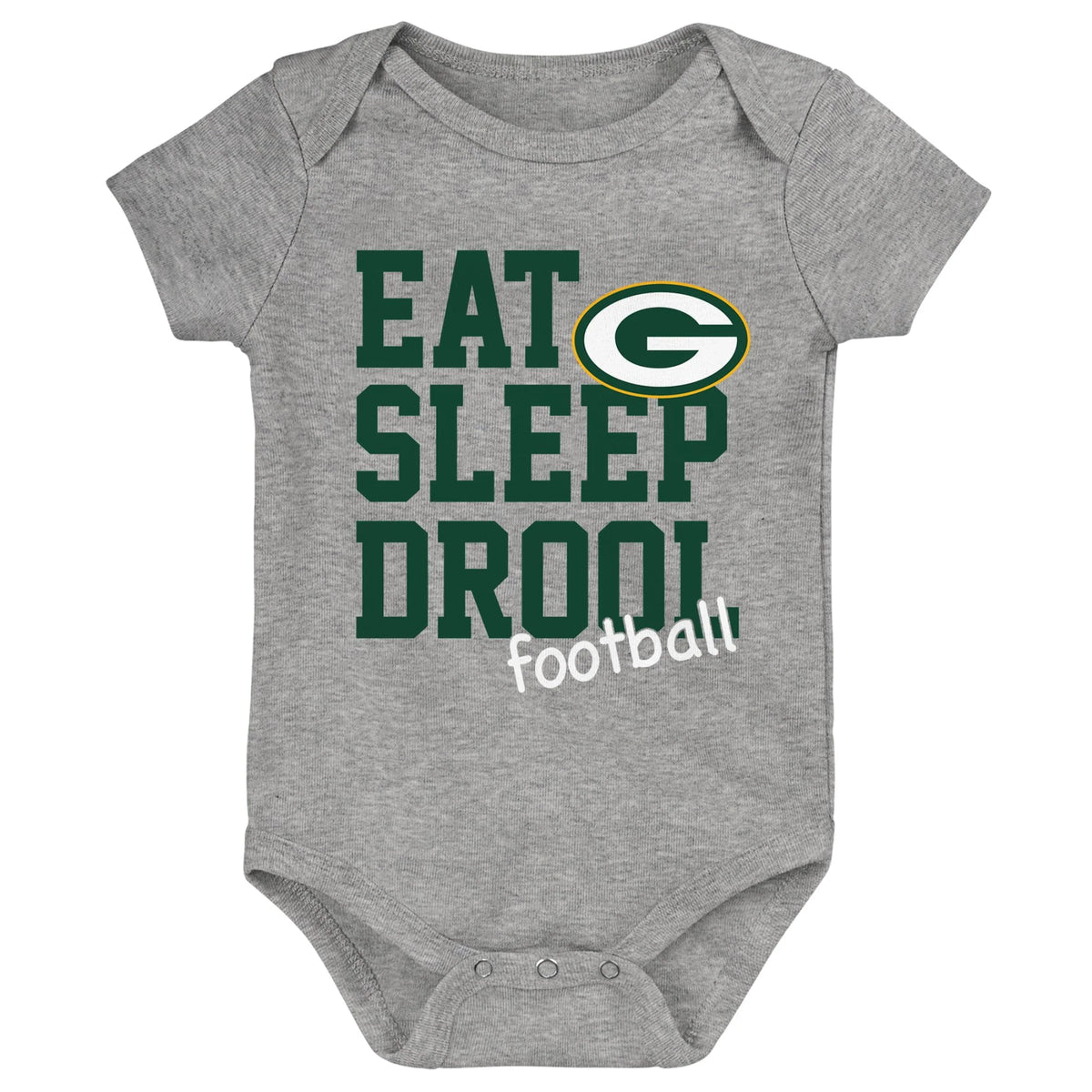 Green Gold Heather Gray 3 Pack Bodysuit Set I6561