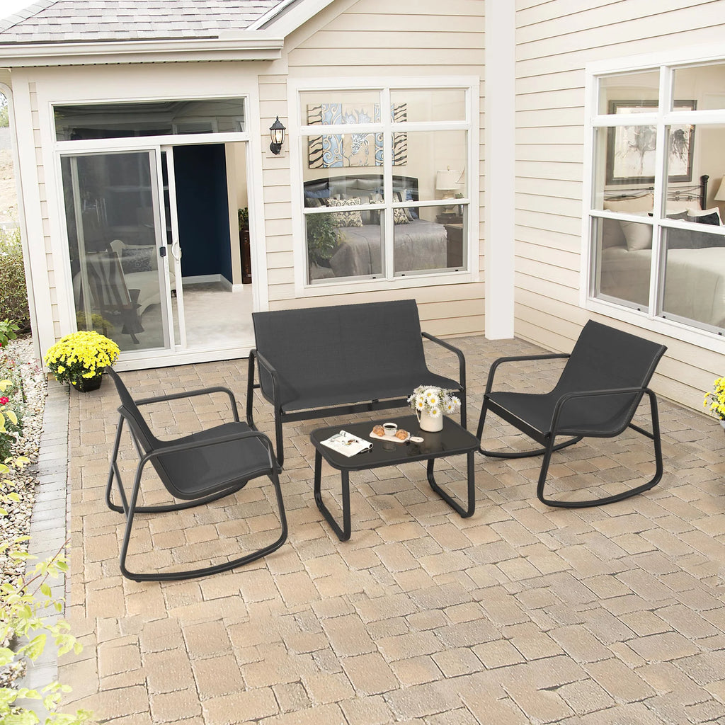 4-Piece Outdoor Patio Bistro Furniture Set K537