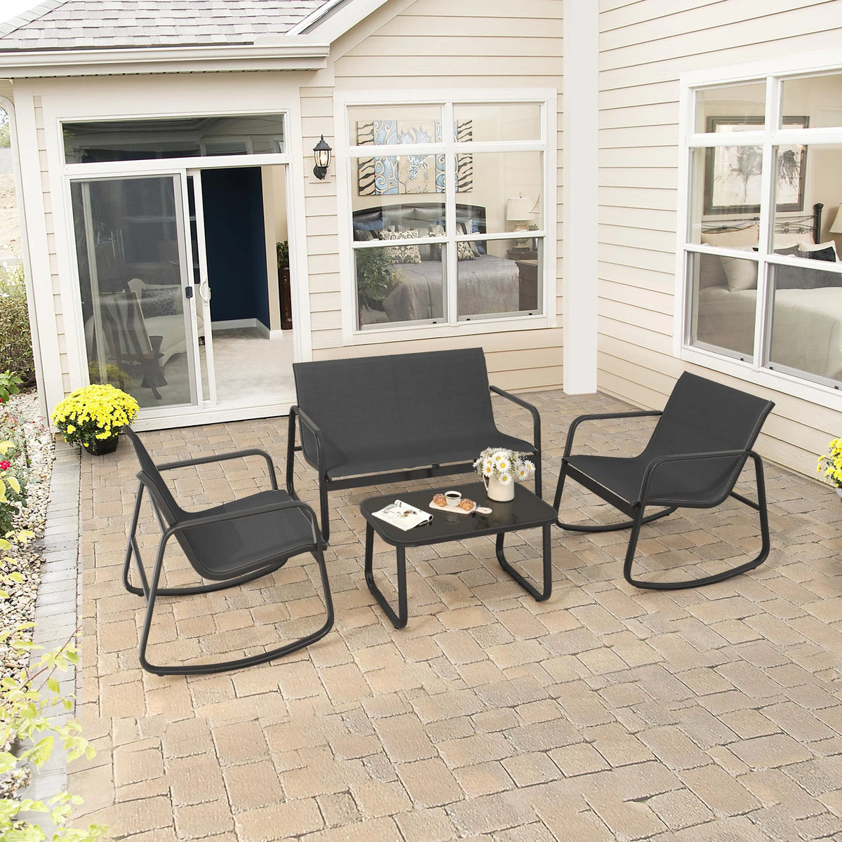 4-Piece Outdoor Patio Bistro Furniture Set K537
