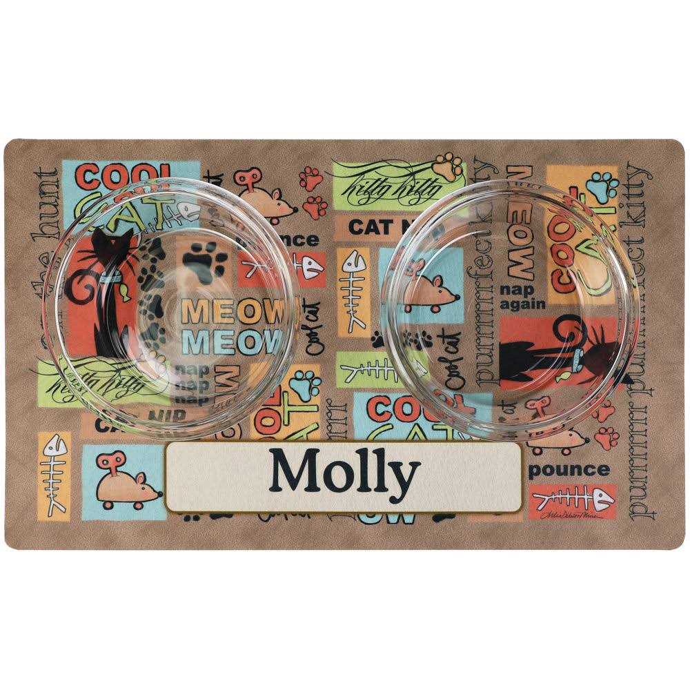 Personalized Pet Bowl Placemat T979