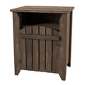 2-Shelf Farmhouse Wood End Table L9112