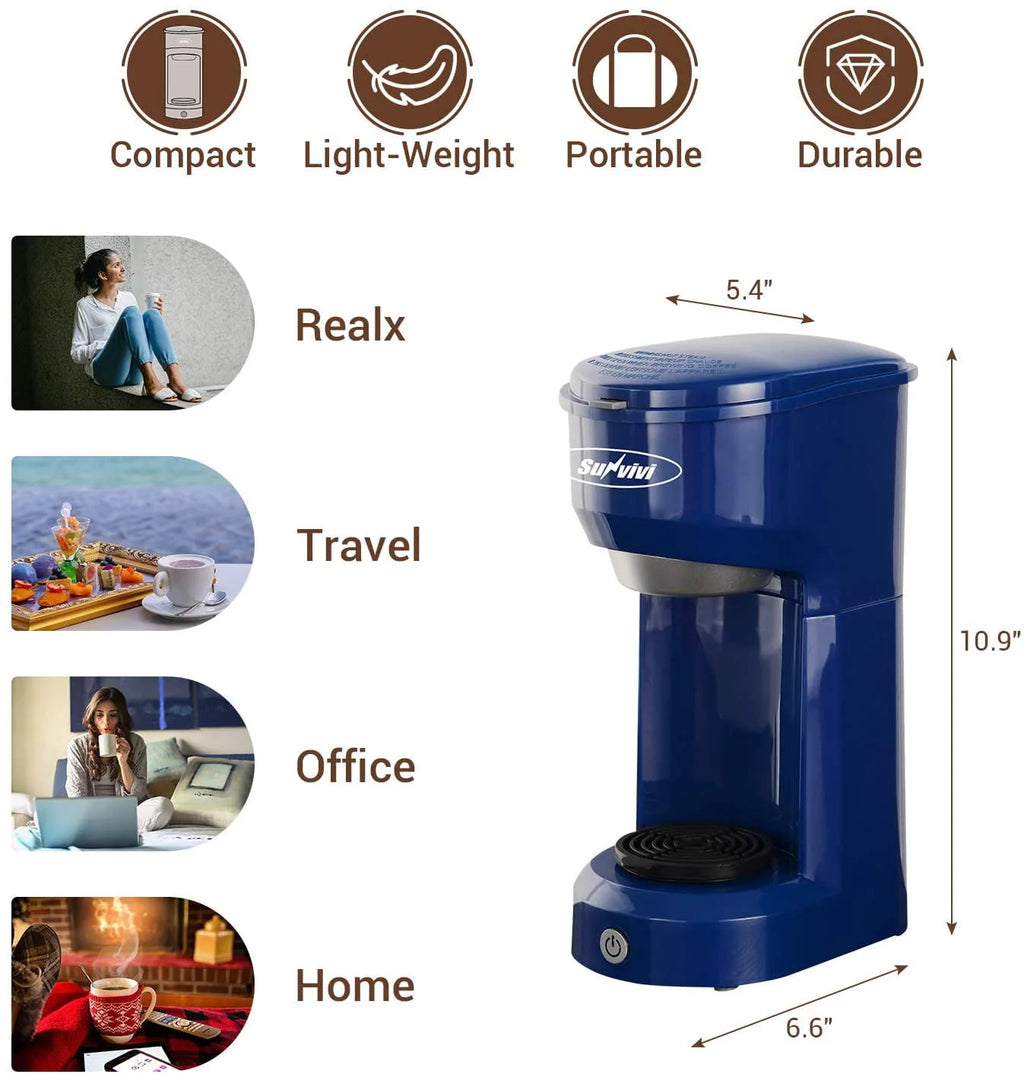 Single Serve Coffee Maker with 30 oz Removable Reservoir M50742