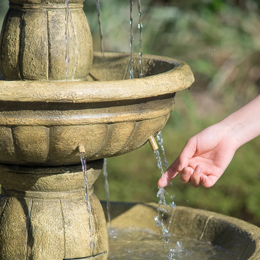 3-Tier Outdoor Polyresin Fountain P715862