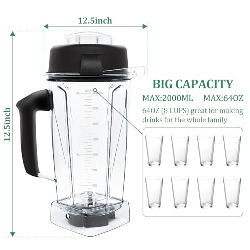 64 oz Clear Blender Pitcher C42649