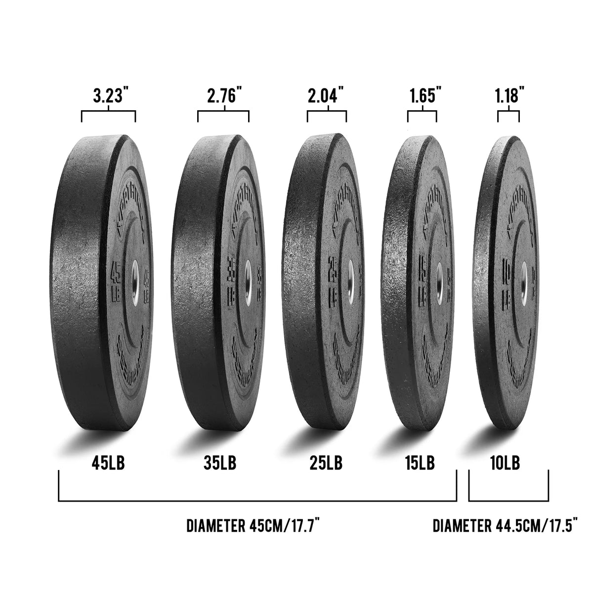 15 Lb. Pair Crumb Rubber Bumper Plate E227883