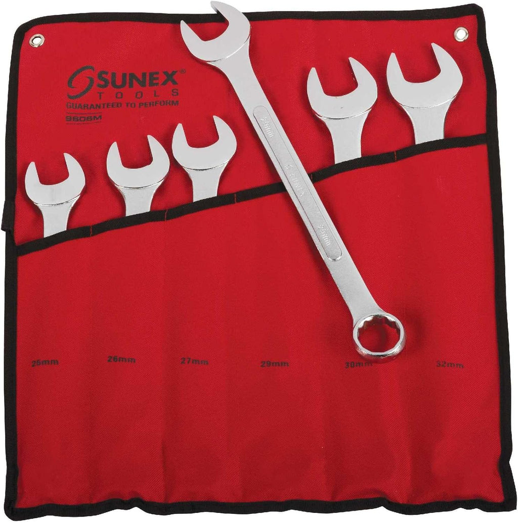 6 Piece Raised Panel Combination Wrench Set CRV N497