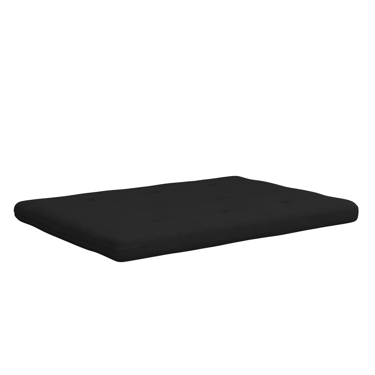 6-Inch Full Black Linen Futon Mattress O75352