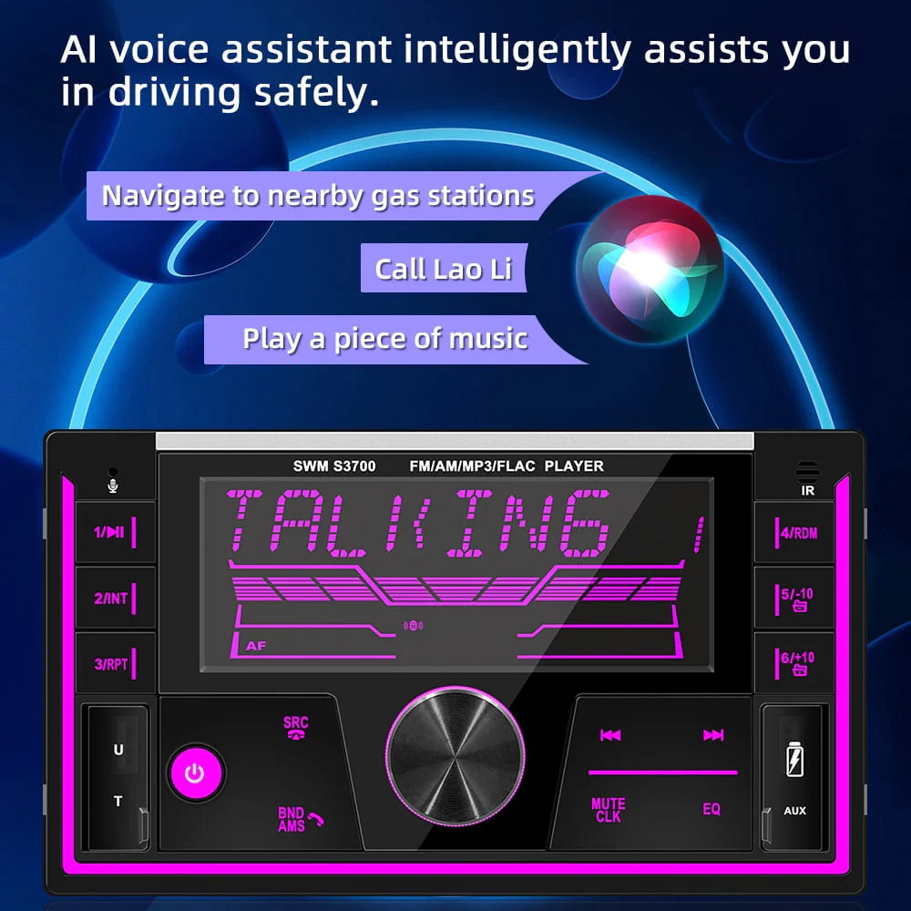 Car Radio Player Dual USB MP3 BT Car Audio F824