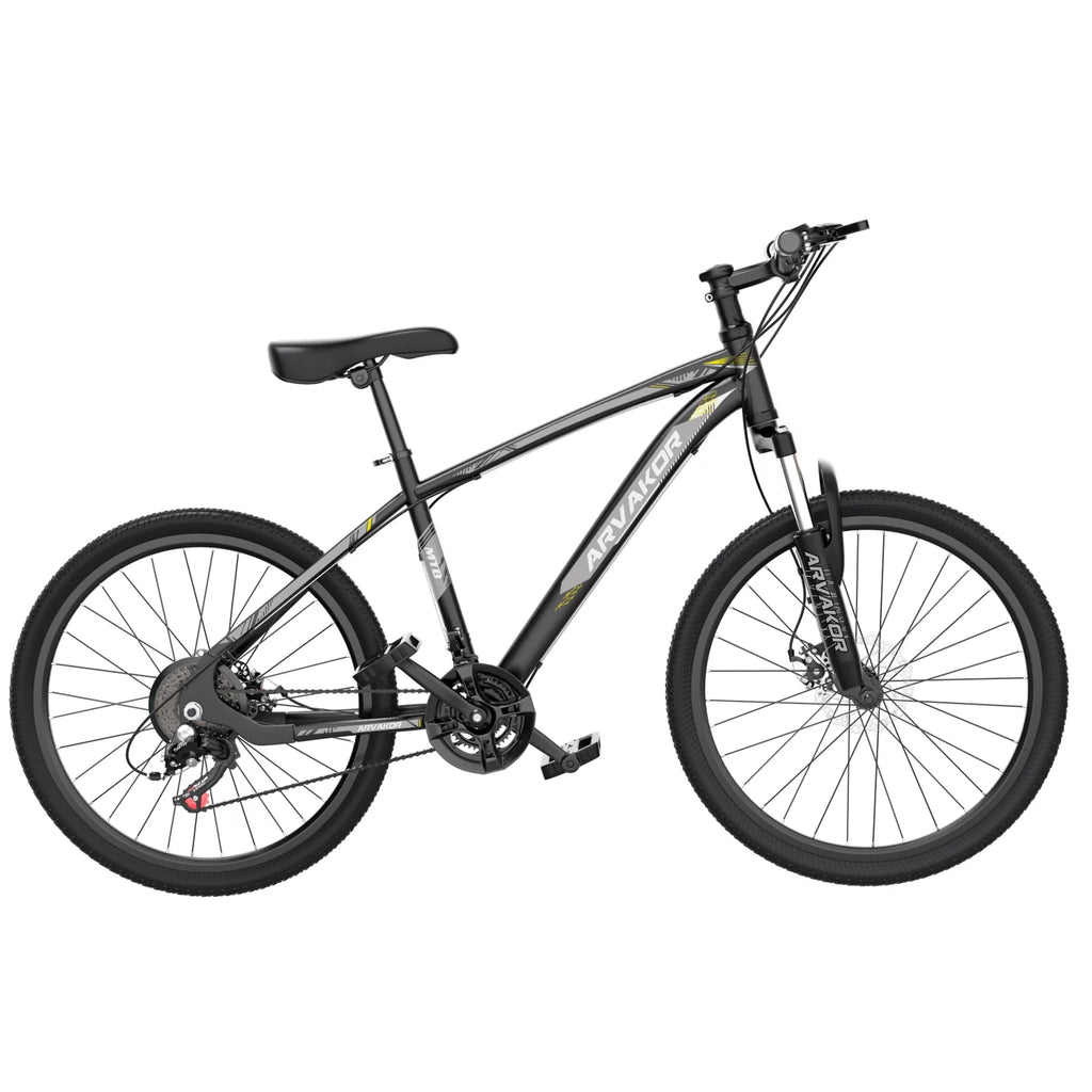 26'' Mountain Bikes 21 Speeds Double Disc Brake Gray X600