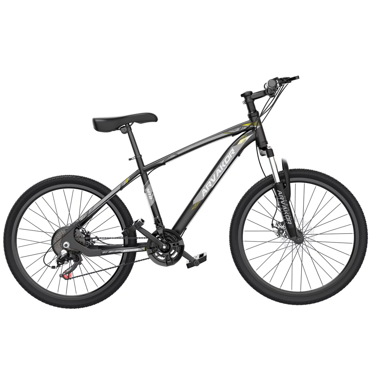 26'' Mountain Bikes 21 Speeds Double Disc Brake Gray X600