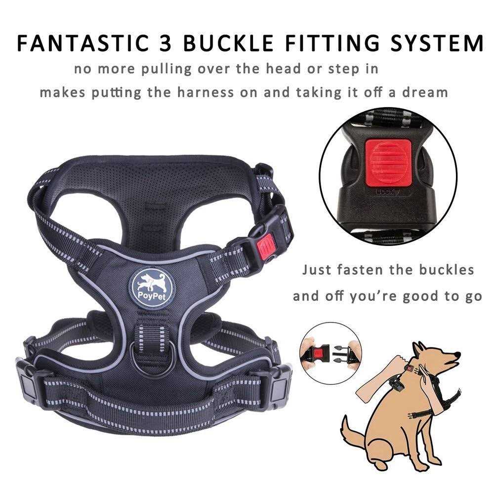 No Pull Reflective Dog Harness G46710