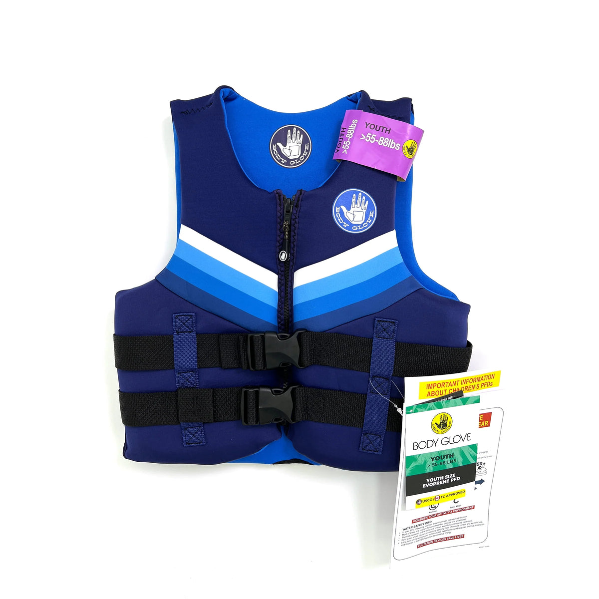 Youth Life Jacket Vest 55-88 lbs. Blue A3184