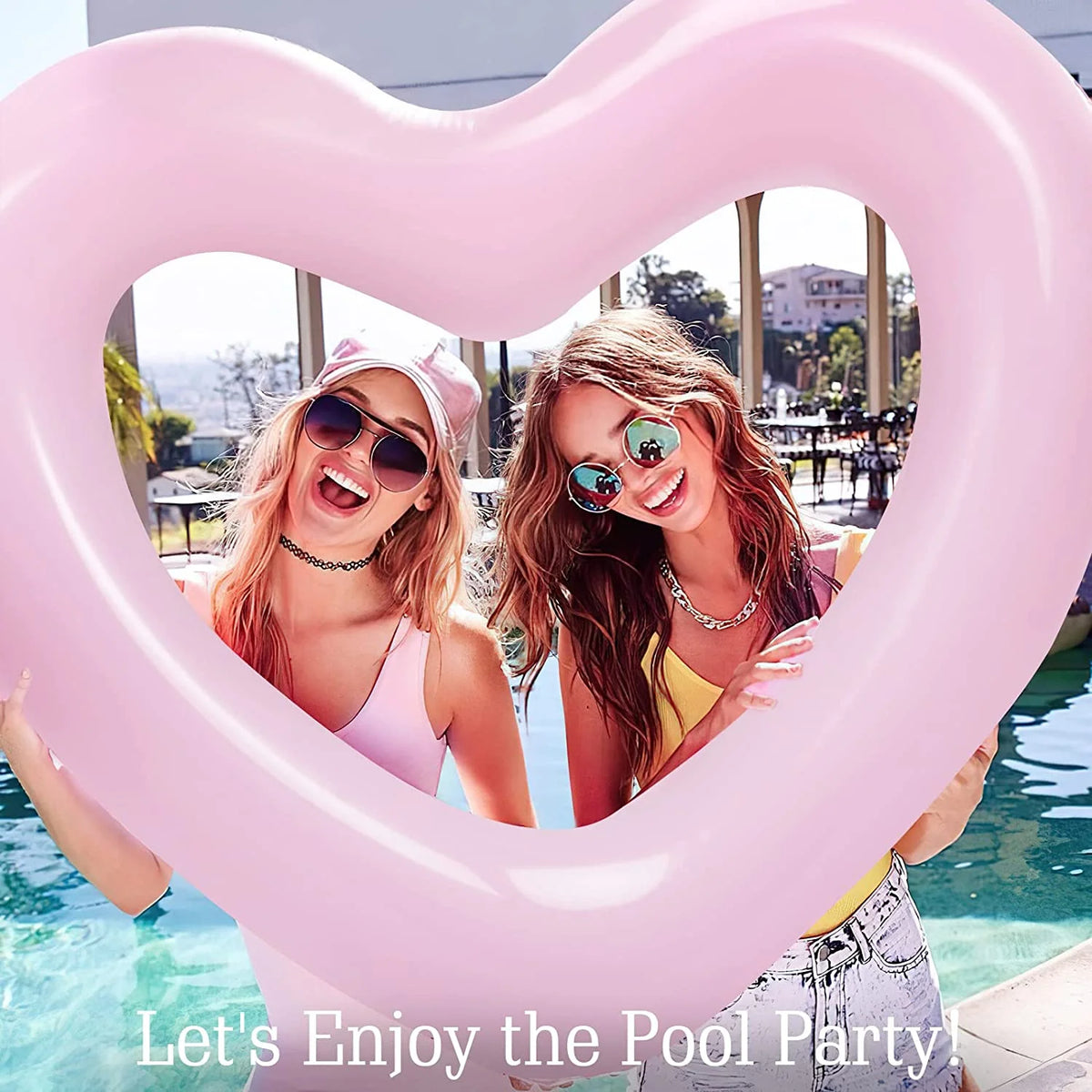 Pink Inflatable Pool Float A93170