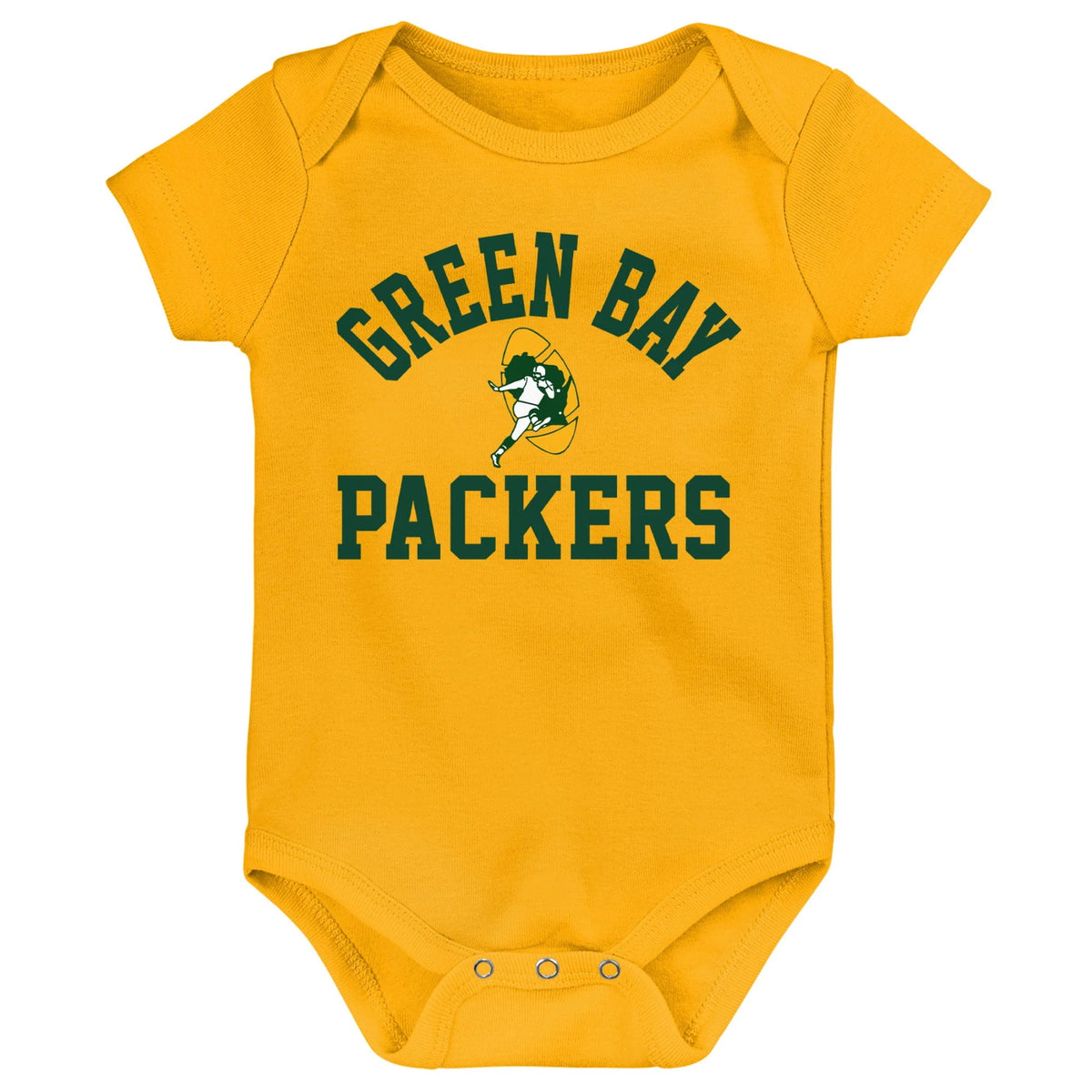 Green Gold Heather Gray 3 Pack Bodysuit Set I6561